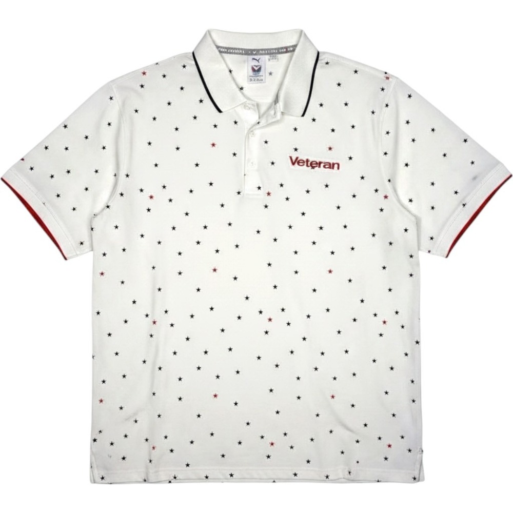 Puma Volition America Veteran Golf Polo Mens XXL White Star Patriotic UPF 40 NWT